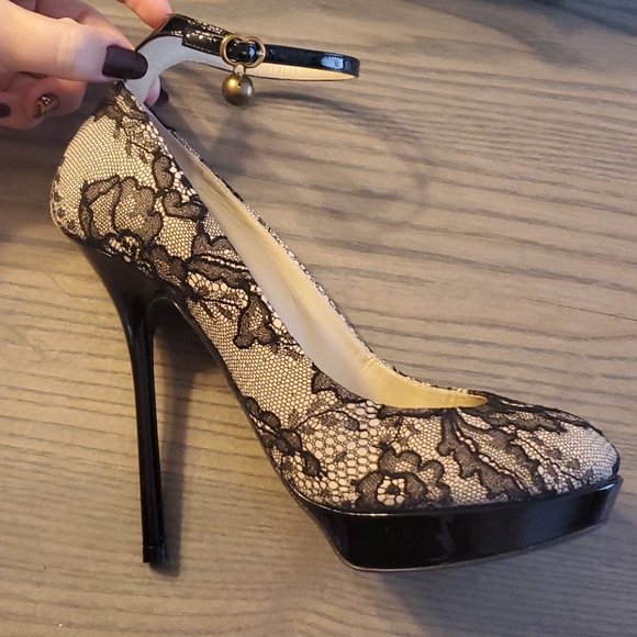 John Galliano Shoes - Authentic Vintage John Galliano Lace Pumps